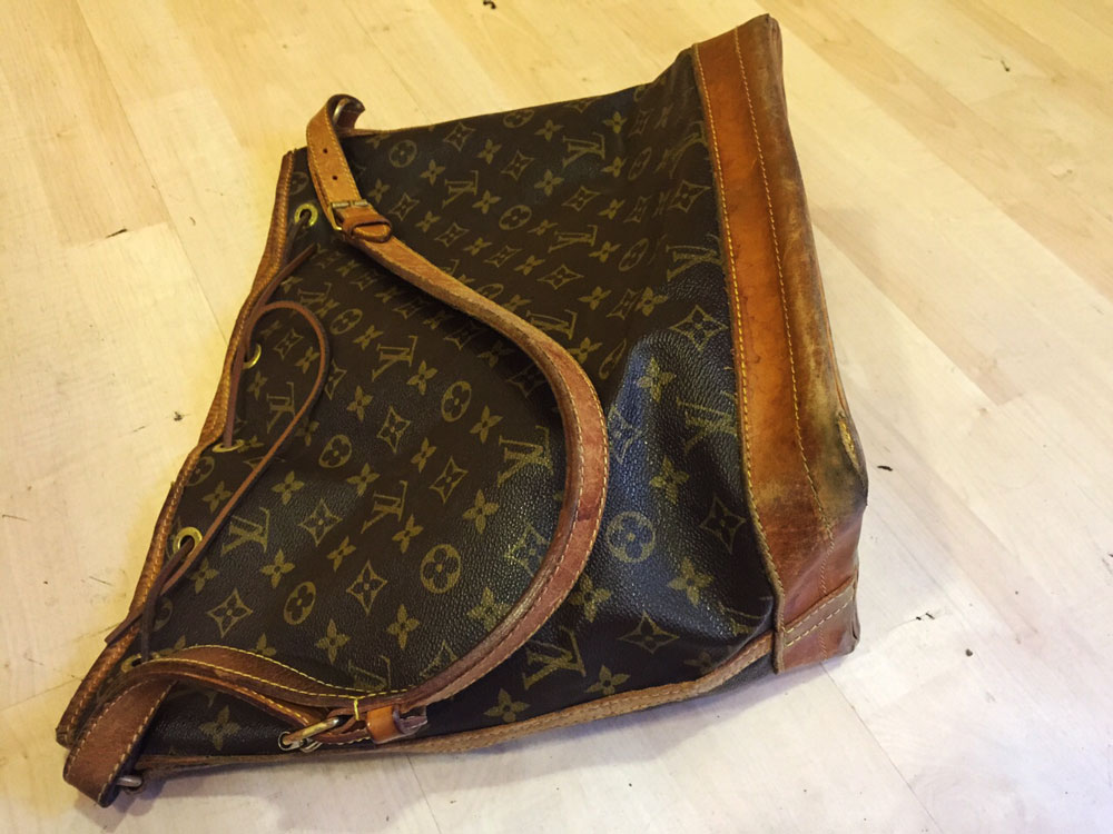 rimessa a modello louis vuitton